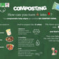 Home compostable fragrance-free wipes (single pack)
