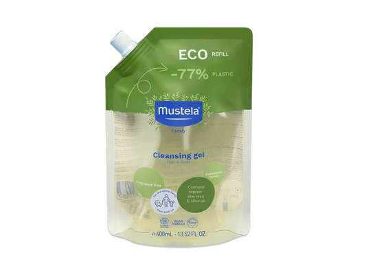 Eco-refill for organic cleansing gel