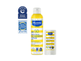 SPF 50 Mineral sunscreen spray and stick
